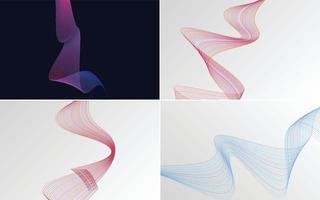 modern wave curve abstract presentation background Pack vector