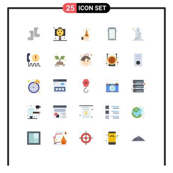 25 Universal Flat Colors Set for Web and Mobile Applications android smart phone hand phone investment Editable Vector Design Elements