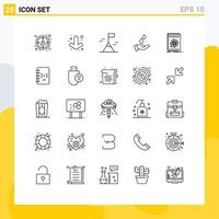 25 Creative Icons Modern Signs and Symbols of platform application mountain api energy Editable Vector Design Elements