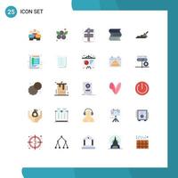 Universal Icon Symbols Group of 25 Modern Flat Colors of education game blueberries developer craft Editable Vector Design Elements