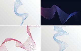 modern wave curve abstract presentation background Pack vector