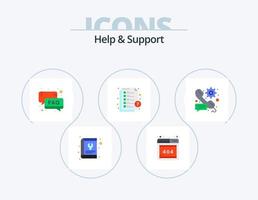 Help And Support Flat Icon Pack 5 Icon Design. call. message. faq. help. email vector