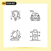 Universal Icon Symbols Group of 4 Modern Filledline Flat Colors of education fencing puzzle car sword Editable Vector Design Elements