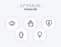 paquete de iconos de línea humana 5 diseño de iconos. . votar. Cinco altos. pulgares disgusto vector