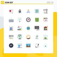 25 Creative Icons Modern Signs and Symbols of hardware construction web architecture layout Editable Vector Design Elements