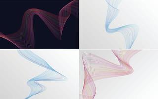 modern wave curve abstract presentation background Pack vector