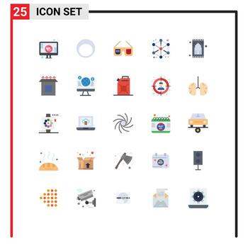 Set of 25 Vector Flat Colors on Grid for carpet design sunglasses cube cube Editable Vector Design Elements