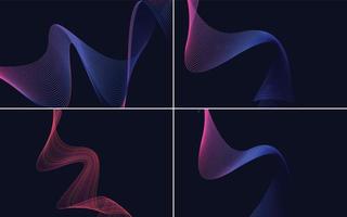 modern wave curve abstract presentation background Pack vector