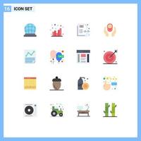 16 Creative Icons Modern Signs and Symbols of document child concept child care logo baby care Editable Pack of Creative Vector Design Elements