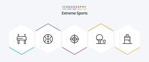 Sport 25 Line icon pack including . sport. vector