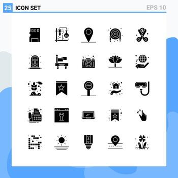 Pictogram Set of 25 Simple Solid Glyphs of costs plumber mix mechanical world Editable Vector Design Elements