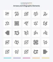 Creative Arrow 25 OutLine icon pack  Such As minimize. arrows. download. full. arrow vector