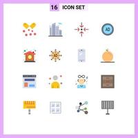 16 Universal Flat Color Signs Symbols of property investment arrow digital blocker Editable Pack of Creative Vector Design Elements