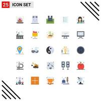 25 Creative Icons Modern Signs and Symbols of task list cash file checklist Editable Vector Design Elements