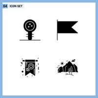 User Interface Solid Glyph Pack of modern Signs and Symbols of biology day laboratory flag invite Editable Vector Design Elements