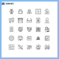 25 Thematic Vector Lines and Editable Symbols of layout draw toaster design uncle Editable Vector Design Elements