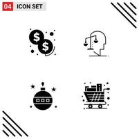 Universal Solid Glyphs Set for Web and Mobile Applications cash easter balance integrity halloween Editable Vector Design Elements