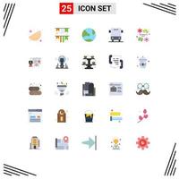 25 Creative Icons Modern Signs and Symbols of day transport develop traffic bus Editable Vector Design Elements
