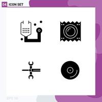 4 User Interface Solid Glyph Pack of modern Signs and Symbols of disease pregnancy health health controls Editable Vector Design Elements