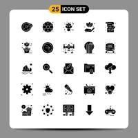 Set of 25 Modern UI Icons Symbols Signs for write school autumn leaf hand Editable Vector Design Elements