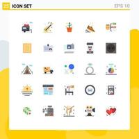 Universal Icon Symbols Group of 25 Modern Flat Colors of data runner money run fast Editable Vector Design Elements