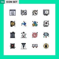 16 Creative Icons Modern Signs and Symbols of drawing design drawing coding drawing Editable Creative Vector Design Elements