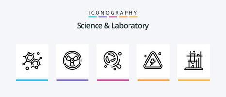 Science Line 5 Icon Pack Including science. bowl. test. science. tree. Creative Icons Design vector