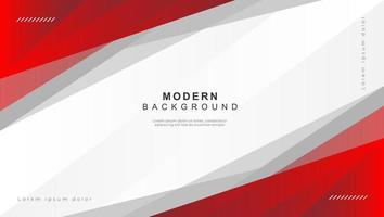 abstract red and white geometric background design for business brochure cover vector