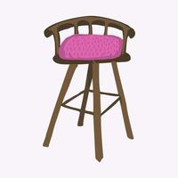 Hand Drawn Flat Chair and Home Item vector