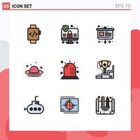 9 Creative Icons Modern Signs and Symbols of form disease easel ambulance hat Editable Vector Design Elements