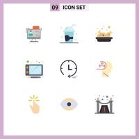 9 Creative Icons Modern Signs and Symbols of marketing sketch ice pen junk Editable Vector Design Elements