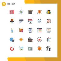 25 Creative Icons Modern Signs and Symbols of business street target billboard money Editable Vector Design Elements