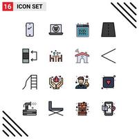 16 Creative Icons Modern Signs and Symbols of grid construction camera bridge purchase Editable Creative Vector Design Elements