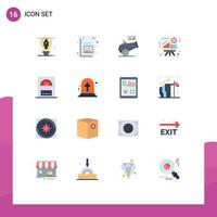 16 Creative Icons Modern Signs and Symbols of heater sales big gun presentation graph Editable Pack of Creative Vector Design Elements