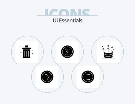 Ui Essentials Glyph Icon Pack 5 Icon Design. interface. arrow. interface. remove. delete vector