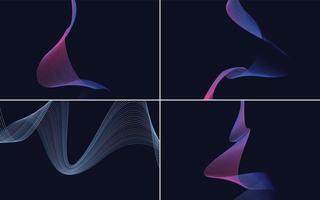 modern wave curve abstract presentation background Pack vector