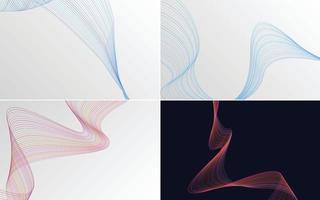 modern wave curve abstract presentation background Pack vector