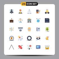 Set of 25 Modern UI Icons Symbols Signs for dumbbell wedding service heart wear Editable Vector Design Elements