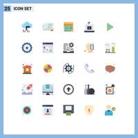 25 Creative Icons Modern Signs and Symbols of share laptop website webpage page Editable Vector Design Elements