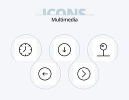 Multimedia Line Icon Pack 5 Icon Design. multimedia. mail. next. inbox. multimedia vector