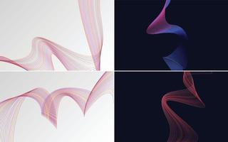 modern wave curve abstract presentation background Pack vector