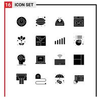 16 Creative Icons Modern Signs and Symbols of file secure inbox page empty Editable Vector Design Elements