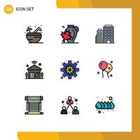 9 Creative Icons Modern Signs and Symbols of wifi internet of things maple internet city Editable Vector Design Elements