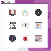 9 Creative Icons Modern Signs and Symbols of forward business media arrow instrument Editable Vector Design Elements