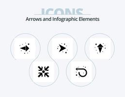 Arrow Glyph Icon Pack 5 Icon Design. . arrows. direction. arrow. network vector