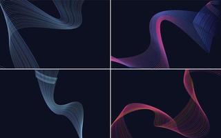 modern wave curve abstract presentation background Pack vector