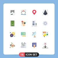 Set of 16 Modern UI Icons Symbols Signs for games shape location modeling development Editable Pack of Creative Vector Design Elements