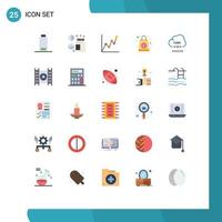 25 Creative Icons Modern Signs and Symbols of development coding card cloud shopping Editable Vector Design Elements