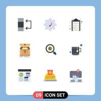 9 Creative Icons Modern Signs and Symbols of owner copyright money content reward Editable Vector Design Elements