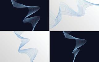 modern wave curve abstract presentation background Pack vector